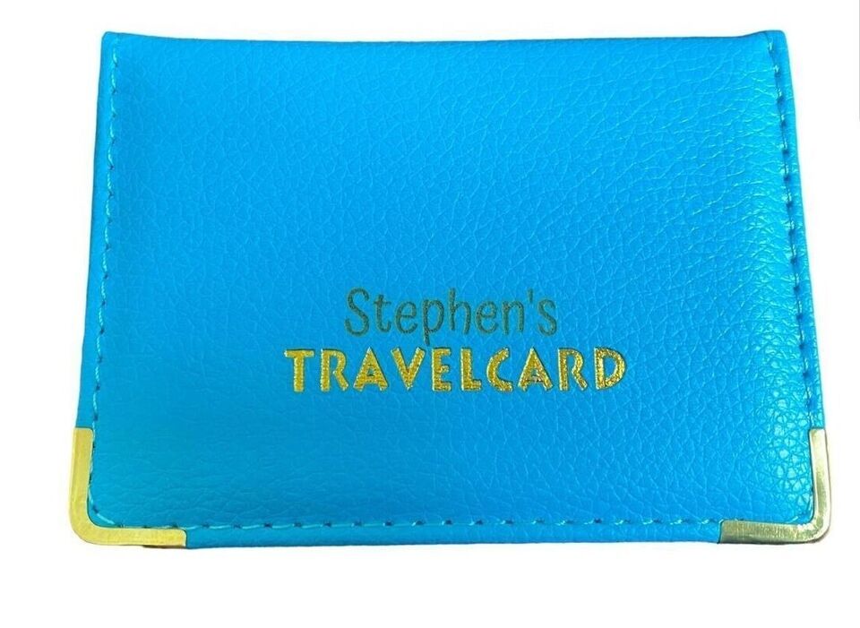 Personalised Oyster Travel Card Holder- Create your Unique -custom Travel Card Holder with Engrave name